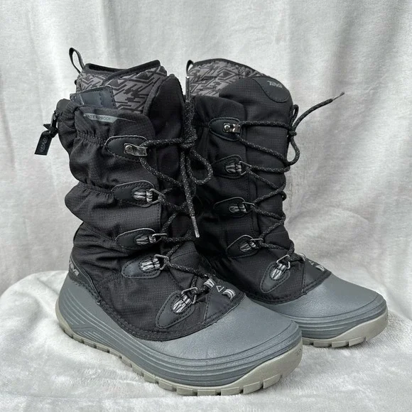 Teva Shoes Teva Boots Womens Size Black Gray Jordanelle Snow